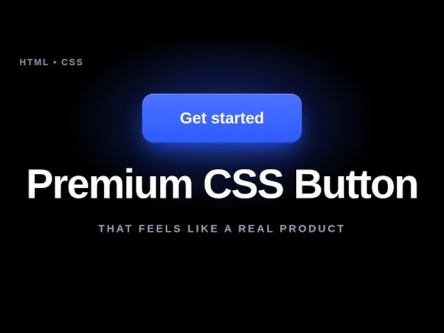🔥 I Built a Premium CSS Button That Feels Like a Real Product