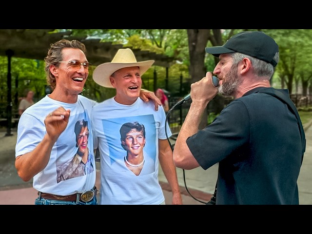 Harry Mack Freestyles for Matthew McConaughey and Woody Harrelson for Brothers Apple TV
