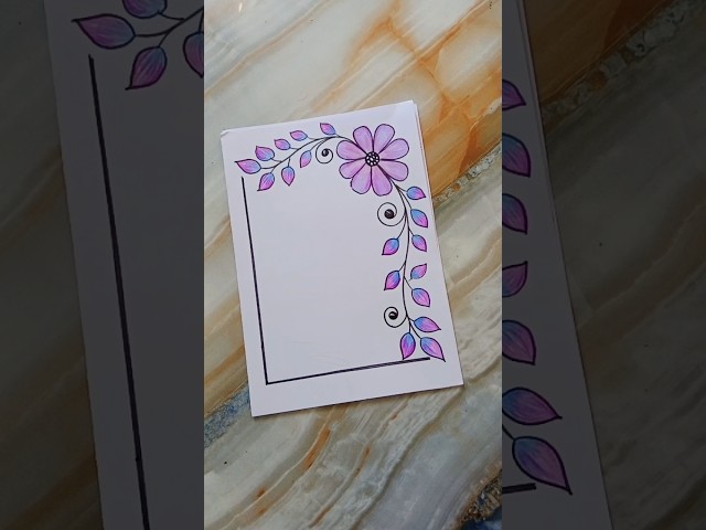 6 borderdesigns for project #assignment #projectwork #frontpage #art #shortsfeed