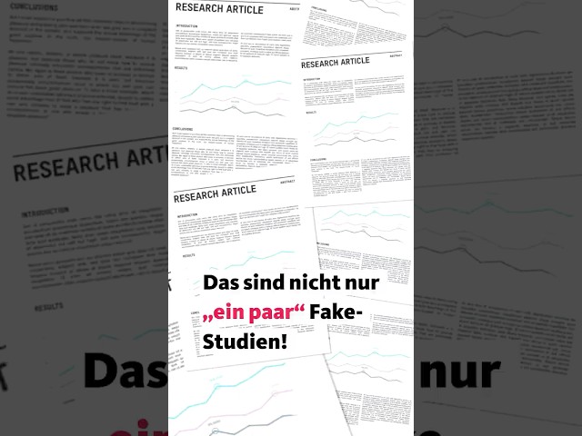 📑💵 Das sind nicht nur „ein paar“ Fake-Studien! | Studio Q