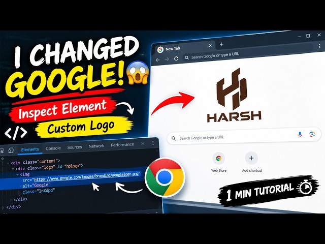 I Hacked Google 😱 | Change Google Logo with HTML