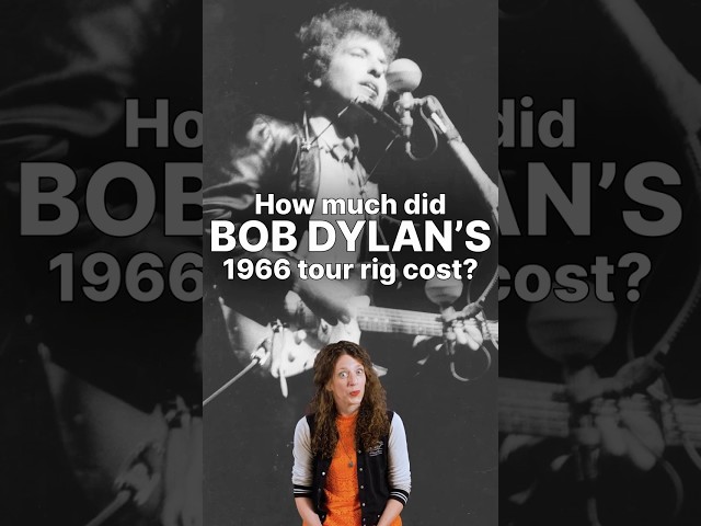 How much did Bob Dylan's 1966 "Judas!" rig cost? 🤔 Let's find out! #bobdylan #guitar #musichistory