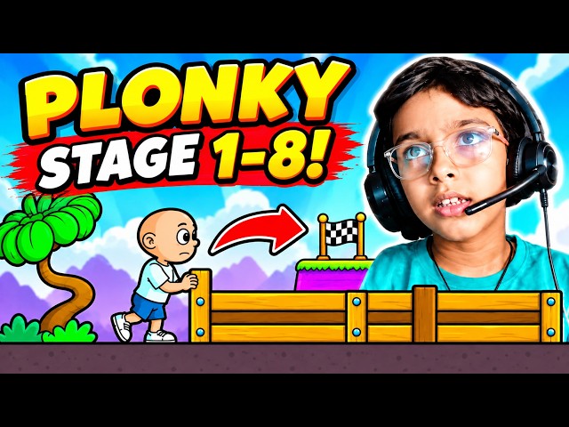 PLONKY Gameplay Walkthrough 🎮 Stages 1–8 | Can I Beat All Levels?