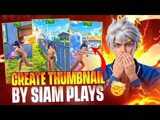 How to Make Ai Thumbnail Like 😱 MRSIAMPLAYS 🔥🤯 | Free Fire Shorts Thumbnail Editing | Thumbnail Edit