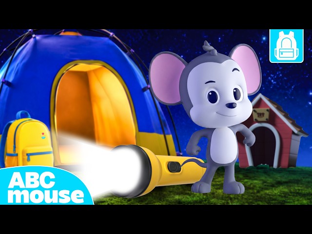 🌙🔦 Ghost or Flashlight? 🐶 | Campout Lights Out! | ABCmouse Backpack Adventures Ep. 2