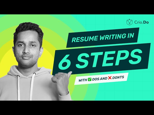 How To Write A Resume That Gets You Shortlisted