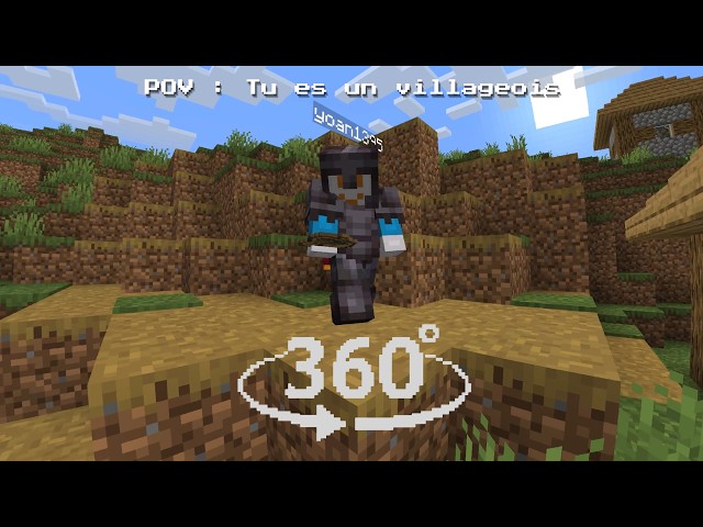 POV : Tu es un villageois - Vidéo 360° #minecraft #villager #360 #pov