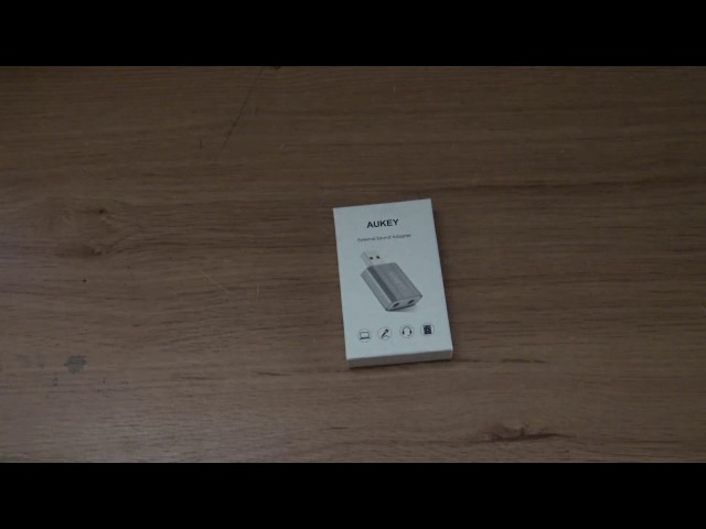 [4K] Unboxing Aukey USB External Sound Adapter