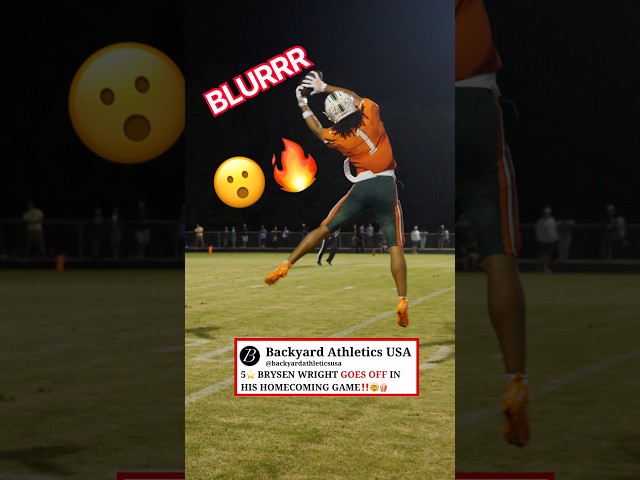 Is Brysen Wright the BEST 16 year old in the world⁉️🤯🌎 #blur #footballshorts #footballplayer #meme