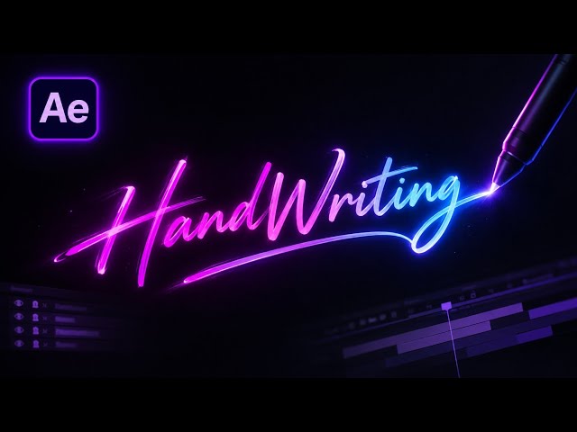 Handwriting text tutorial | after effects