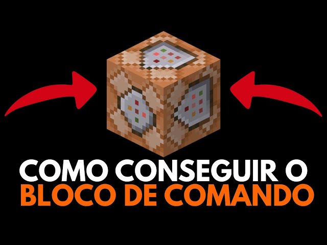 COMO PEGAR O BLOCO DE COMANDO NO MINECRAFT! (TUTORIAL!)