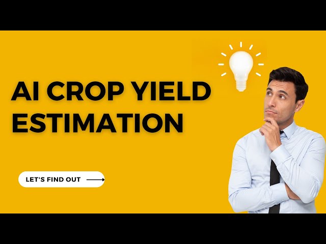 Case Study I AI Crop Yield Estimation
