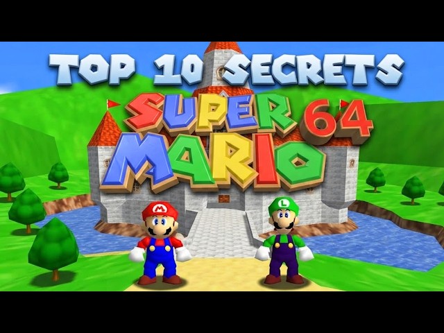 TOP 10 Secrets in Super Mario 64 | Nintendo 64 [Original N64 Capture]