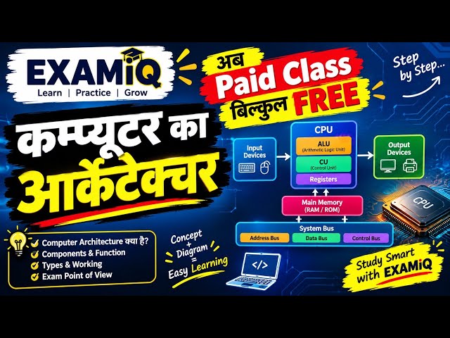 Computer architecture || Exam iQ | Competitive Exams, Computer Science & Teaching Exams