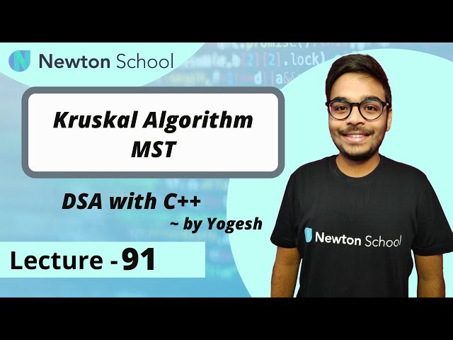 Kruskal's Algorithm | Minimum Spanning Tree | GRAPH | Episode 91 | Yogesh Yogendra | DSA with C++