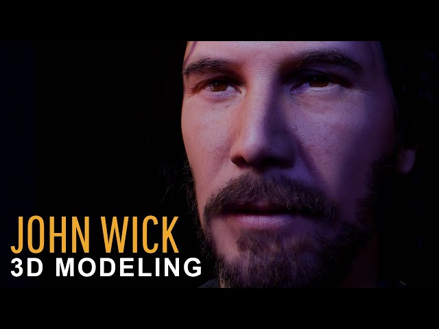 John Wick/Keanu Reeves Digital Modeling. Blender Render