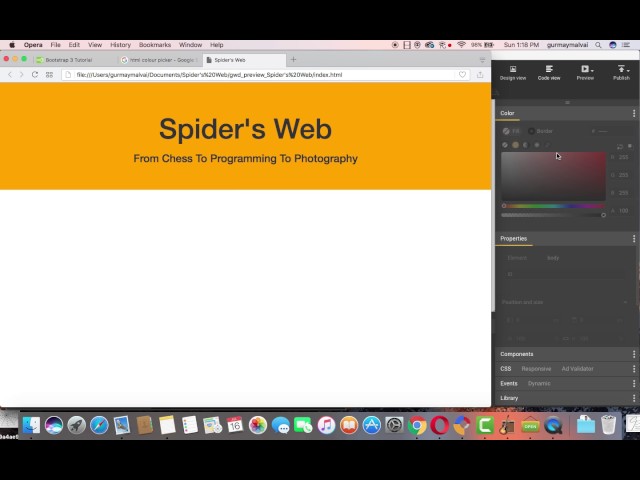 Spider's Web-Part 1- Behind The Scenes (Website)