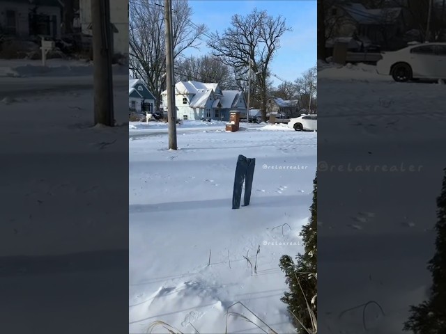 Funny things in winter #asmr #satisfying  #funny #odlysatisfying #snow #ice #fyp