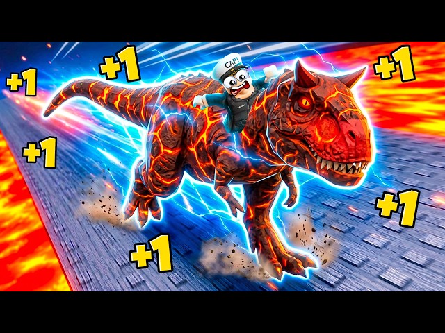 EVOLVING DINOSAURS into LAVA DINOSAURS in ROBLOX