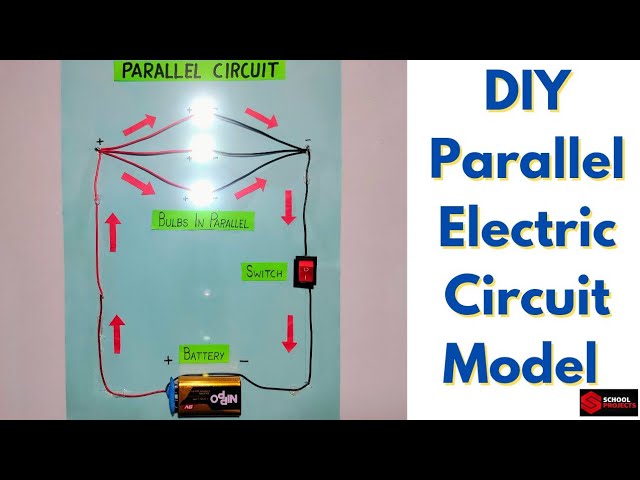 Working Model Of Parallel Electric Circuit For School Project / DIY Parallel Electric Circuit Model