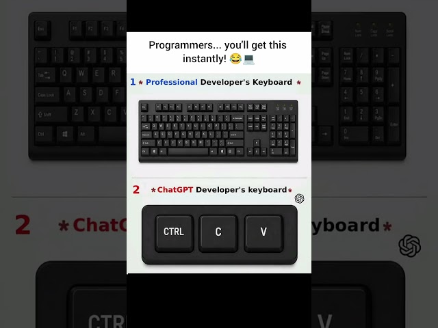 Professional Programmer vs ChatGPT Programmer 😂💻 #developer #coding #tech #chatgpt #claude #memes