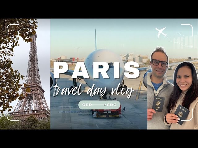 PARIS TRAVEL DAY VLOG ✈️ flying to PARIS I travel with us & visit the Eiffel Tower