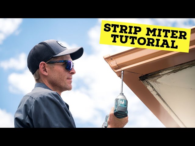 How to Install Strip Miters on a Rain Gutter