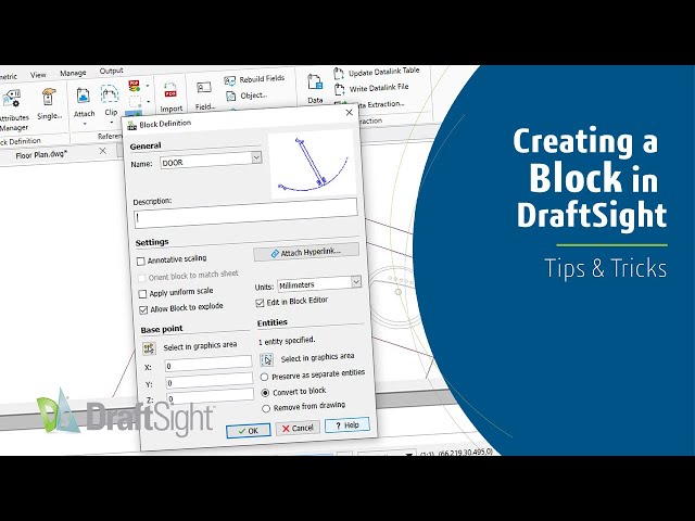 Creating a Block in DraftSight