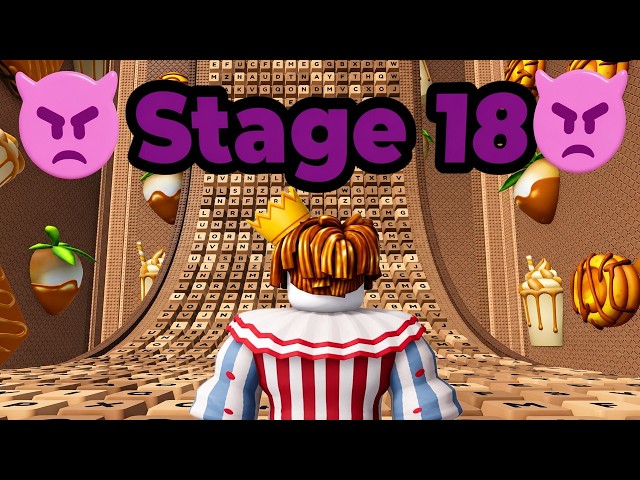 Beating STAGE 18 of GALAXY 2 in +1 Speed Keyboard Escape! (Roblox)