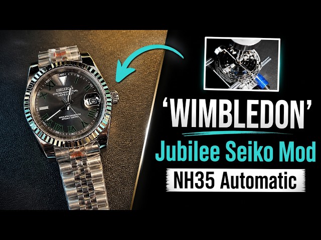 How to Build a Wimbledon Seiko Mod | 39mm Grey Dial NH35 Automatic