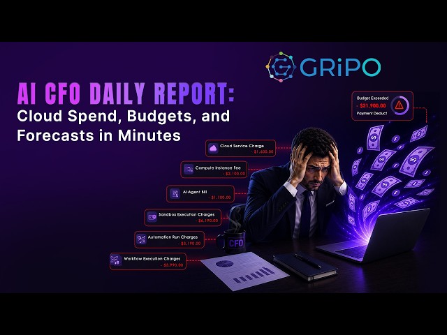 AI CFO Daily Report | Cloud Spend, Budgets & Forecasts with GripoFlow FinOps Automation