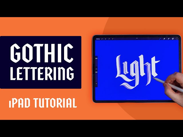 Gothic Calligraphy for Beginners - iPad Lettering Tutorial 🎃