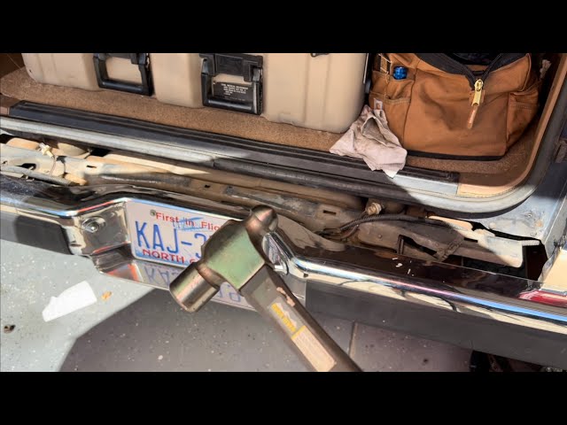 Removing the rear bumper on a Ford Bronco II