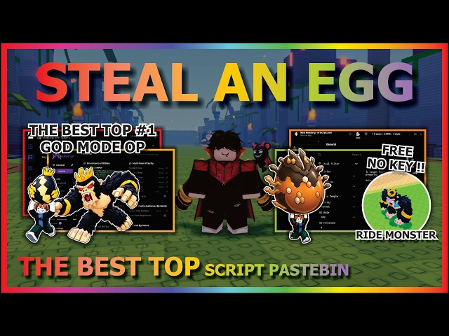 STEAL AN EGG Script Pastebin 2026 AUTO FARM, INSTANT STEAL, SPAWN PREDICTION, GOD MODE (NO KEY) 🥚