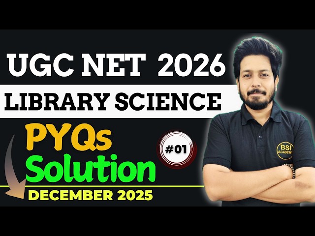 UGC NET December 2025 Paper Solution | UGC NET Library Science Paper Solution | UGC NET June 2026
