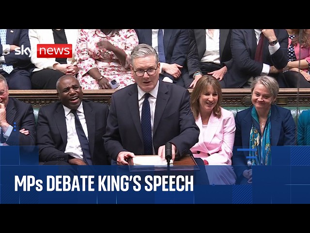 MPs debate King's Speech in the Commons