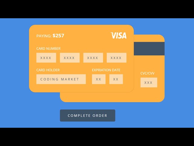 Credit and Debit Card Payment Form UI Design In HTML and CSS