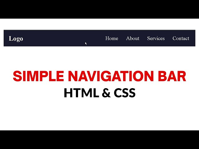 Create a Modern Navigation Bar with HTML & CSS | Flexbox Tutorial for Beginners
