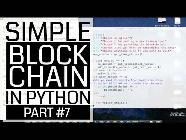 Creating Blockchain with Python #7 - Verifying Chain