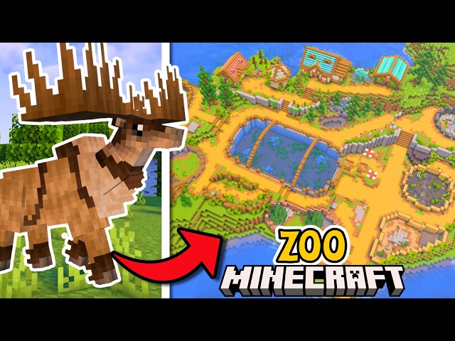I Built a ZOO for PREHISTORIC Animals in Minecraft