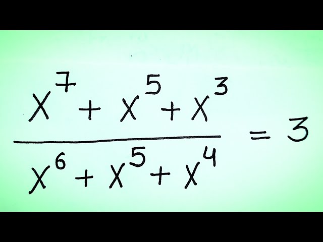 Solve for x in this nice Algebra equation | Math Olympiad Mathematics
