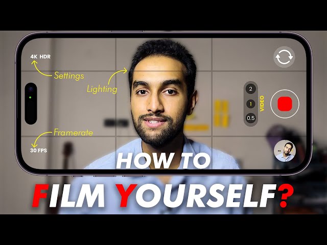HOW TO FILM YOURSELF USING iPHONE?