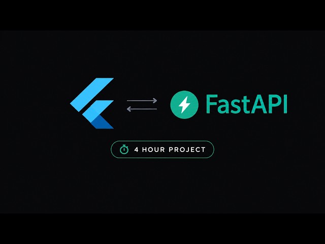 Build a Full Stack Developer App with Flutter & FastAPI | 4-Hour Project(Part 1)