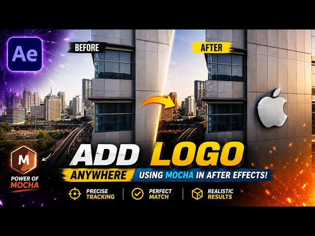 Track a Logo on Any Surface with Mocha | After Effects Tutorial
