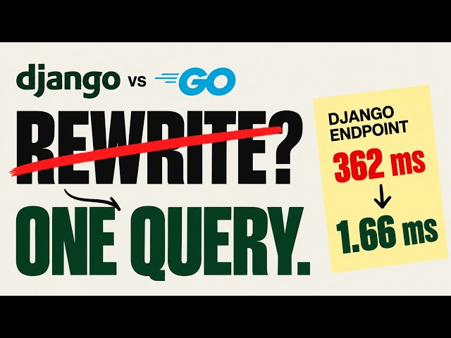 Django vs Go: I Built the Same API in Both