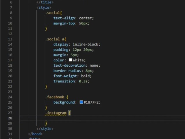 How to Make Social Media Icons Using HTML & CSS 🚀 | Simple CSS Trick #shorts