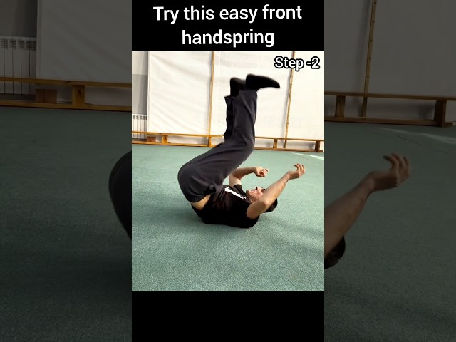 #shorts try this easy front handspring tutorial 🪜#fitness #tutorial