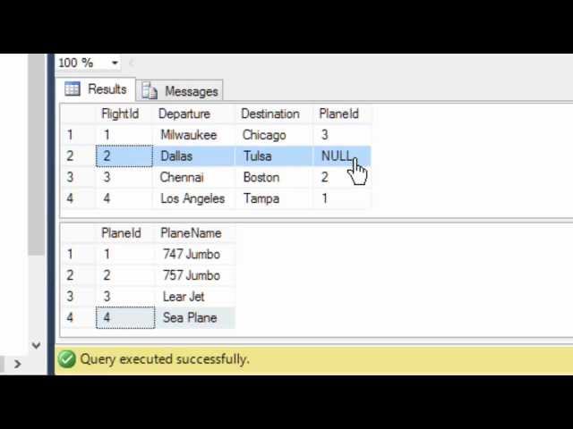 SQL Outer Joins and Cross Joins Tutorial