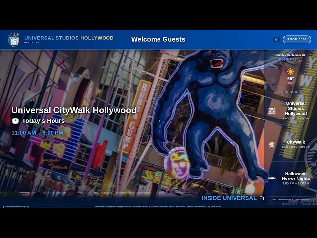 LIVE - Universal Studios Hollywood- Resort TV - 24/7 LIVE STREAM