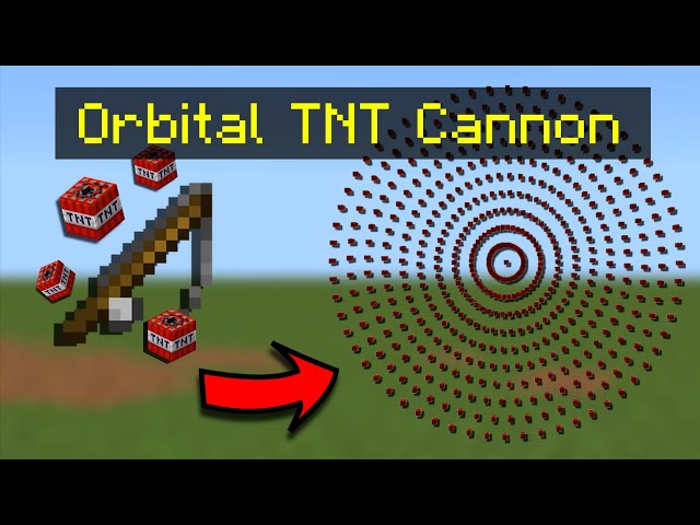 Minecraft Bedrock: Orbital Strike Cannon V2 (Nuke Shot)